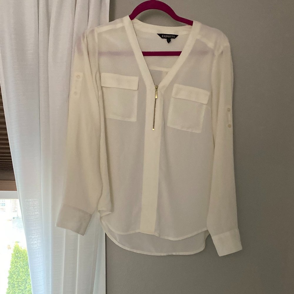 White blouse for work